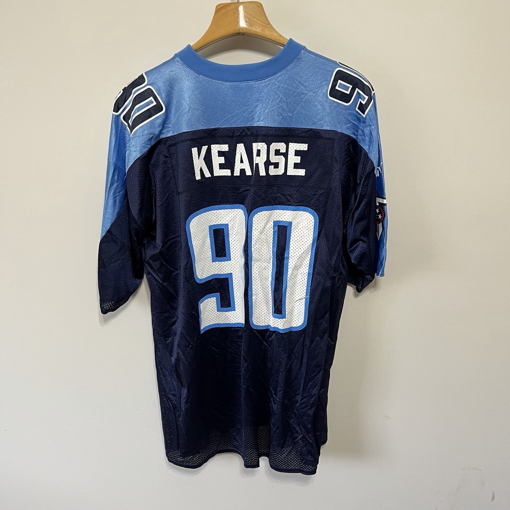 VTG Tennessee Titans Jevon Kearse Jersey 2XL Blue NFL Football The Freak 90s Pum